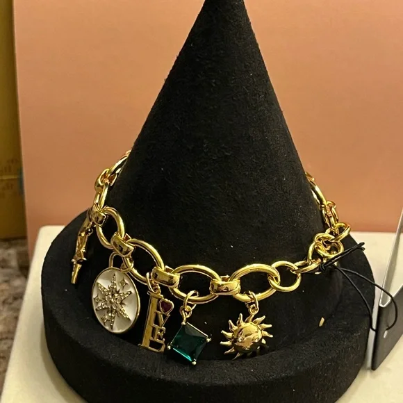 Kate Spade Gold Charm Bracelet with Colorful Accents - Picture 4 of 6